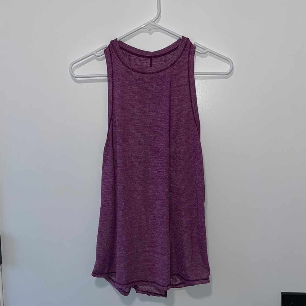 Lululemon Purple Tie Back Workout Tank